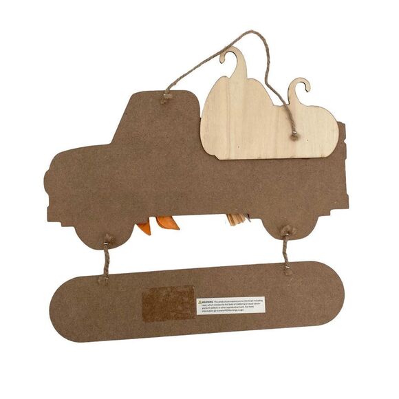 Hello Fall Farmhouse Truck Pumpkin Sign Wall Decor - Picture 4 of 5